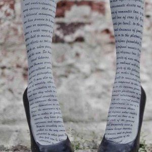 Love text tights
